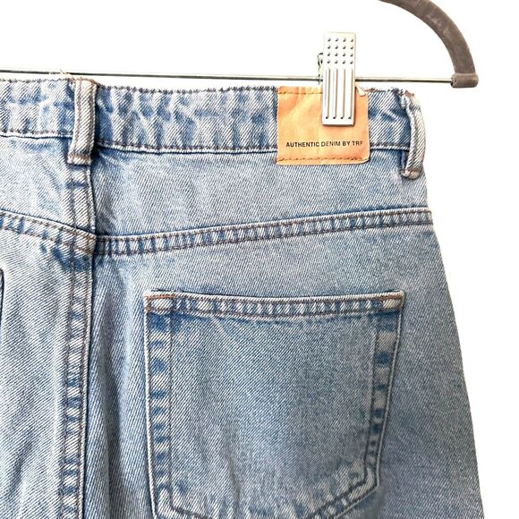 ZARA TRF Mom Fit High Rise Ankle Denim Sz 2 - Picture 4 of 5